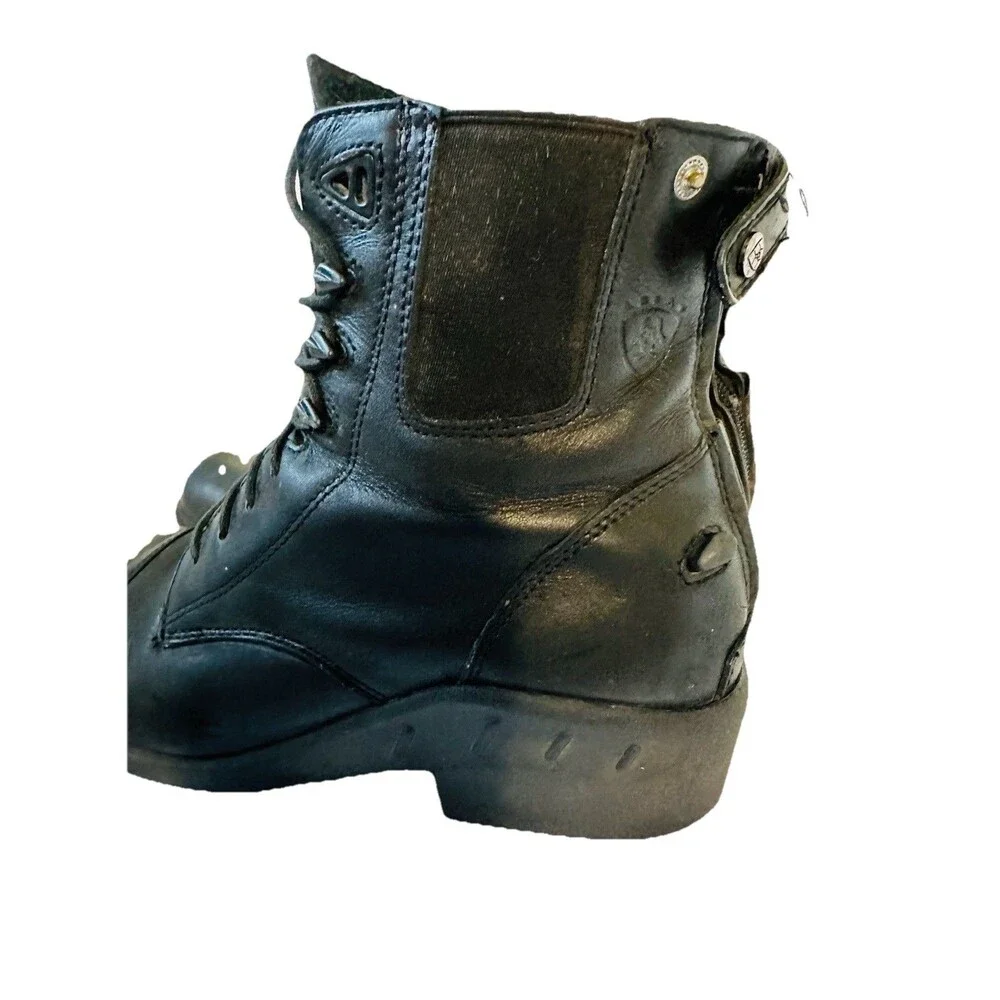 Ariat Boots Womens 8.5 B Black Heritage IV Paddock Ridding Boots Combat Leather - Picture 10 of 16